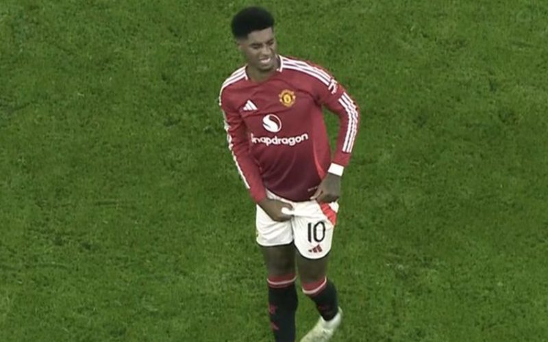 Marcus Rashford hailed for ‘powering through like a champ’ after Man Utd ace hit with eye-watering tackle in Carabao Cup