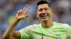 La Liga: Lewandowski’s hat-trick powers Barcelona to 3-0 win over Alaves