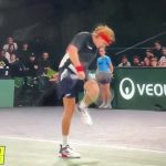 Shock moment tennis star Andrey Rublev busts his own knee open with furious on-court meltdown