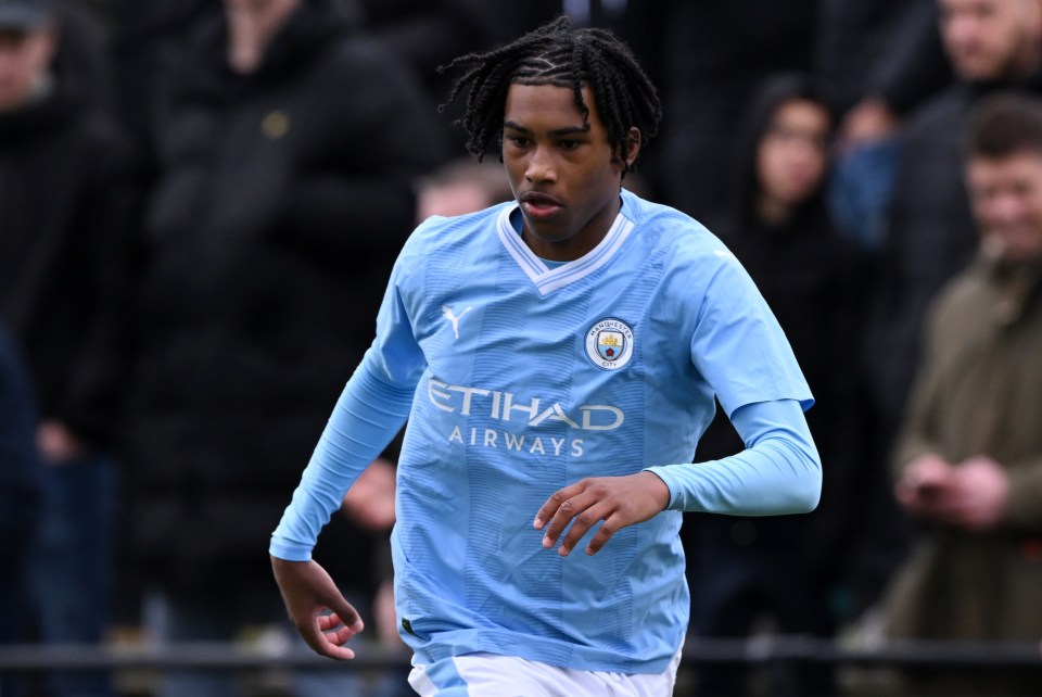 England legend’s two sons both play for Man City as youngest brother scores screamer in EFL Trophy win