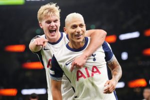 Tottenham 1 AZ Alkmaar 0: Richarlison maintains 100 per cent Europa League start after penalty row with James Maddison