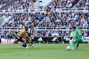 Newcastle 0 Brighton 1: Danny Welbeck scores winner before he is stretchered off needing oxygen in worrying scenes