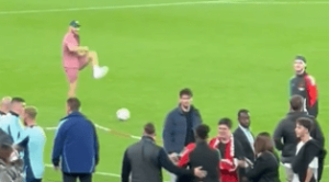 Watch Conor McGregor in random link-up with Declan Rice after Arsenal’s Champions League win vs PSG