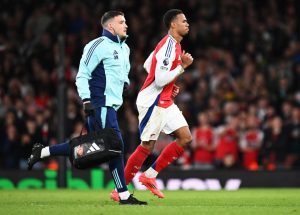 Huge Arsenal blow as Gabriel Magalhaes forced off in Liverpool clash to deepen defensive crisis