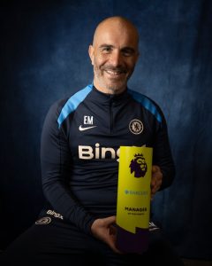 Maresca becomes first Chelsea boss to be named Manager of the Month for THREE YEARS and one of his stars also honoured