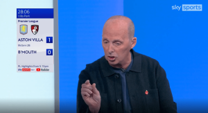 ‘I wouldn’t want to be the VAR’ gasps Mike Dean as Aston Villa goal overturned in controversial circumstances