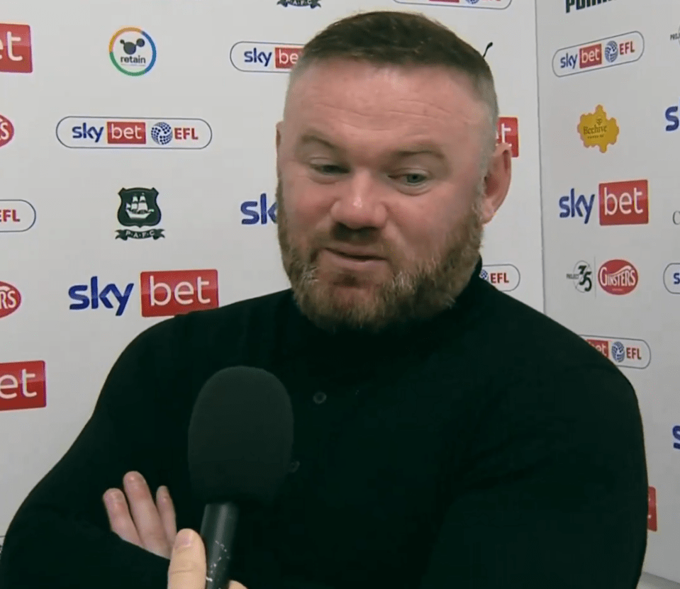 Wayne Rooney reveals nine-word message to Plymouth stars that inspired stunning comeback from being 3-0 down