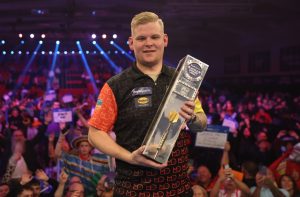 Mike De Decker ignores Sky Sports interview minutes after stunning Luke Humphries to 100-1 World Grand Prix Darts win