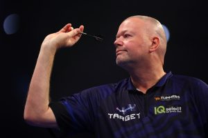 Darts stars Van Barneveld and Gurney share touching moment at end of match despite humiliating WHITEWASH