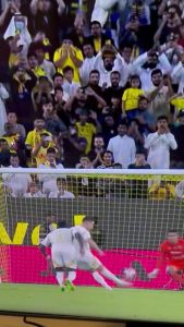 Cristiano Ronaldo breaks young fan’s phone with wayward penalty and sends him collapsing to floor