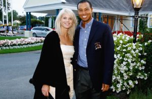 Tiger Woods reunites with ex-wife who smashed in car with golf club as they ‘ride together in buggy’