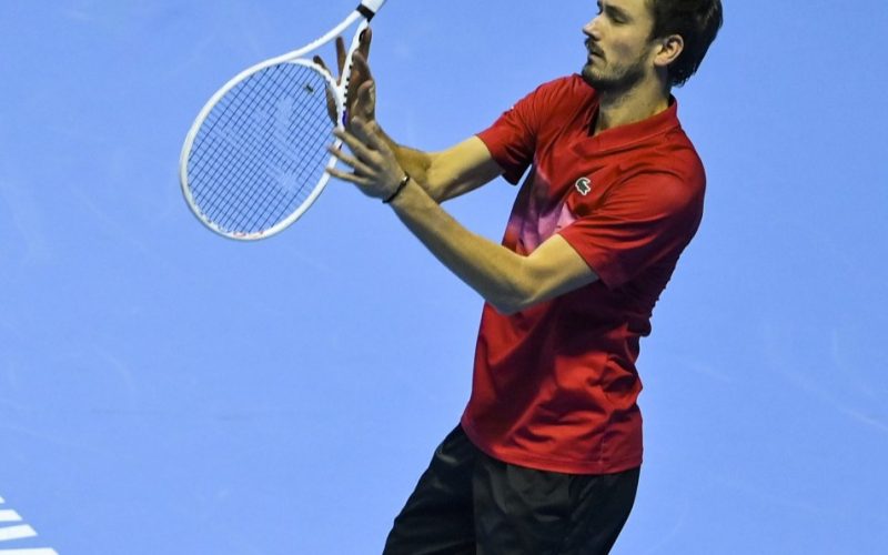 Daniil Medvedev does something never seen before in tennis at ATP Tour Finals as fans say hothead has ‘lost his mind’