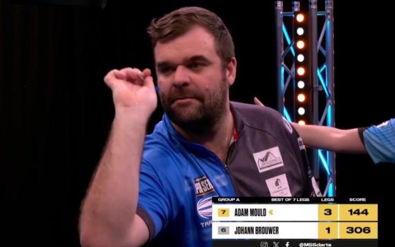 Incredible moment darts star hits nine-darter that leaves even his opponent jumping for joy