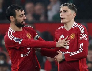 Bruno Fernandes gives theory about Man Utd fans as he explains why Garnacho didn’t celebrate ‘banger’ vs Leicester