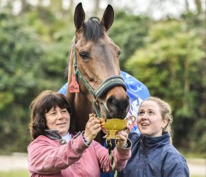 Mother-daughter team back in form after death of Gold Cup-winning husband and former jockey for the Queen Mother