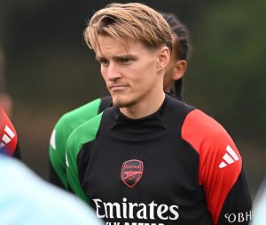 Huge Arsenal boost as Martin Odegaard returns to training ahead of Inter Milan clash