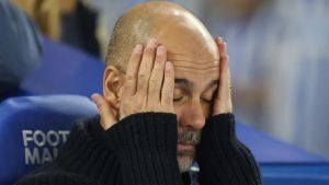 Guardiola suffers historic defeat streak as Brighton stun Man City