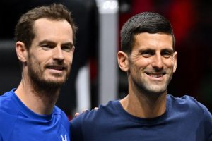 Eagle-eyed Andy Murray tells off new pupil Novak Djokovic after spotting him with star of completely different sport