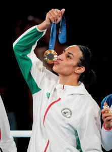 Gender row boxer Imane Khelif is ‘biological man’ leaked report claims after athlete won gold in Paris Olympics