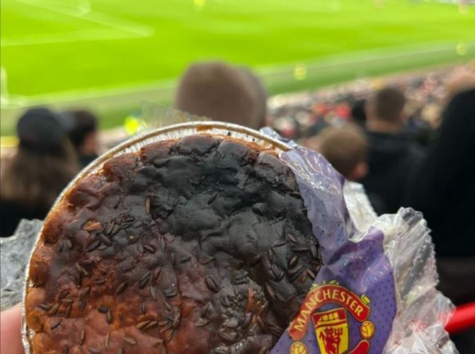 Man Utd slammed for selling burnt pie at Old Trafford as sickened fans say ‘fitting for the season they’re having’