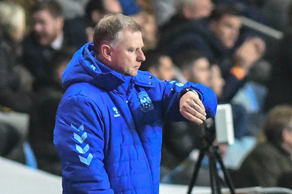 Longest-serving EFL manager Mark Robins SACKED by Coventry with club battling relegation