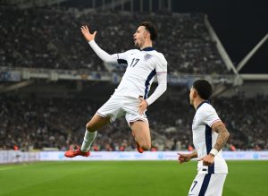 Newly emerged footage shows Curtis Jones has scored same goal for England before after incredible flick against Greece