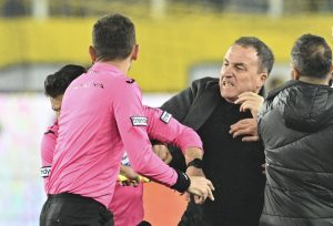 Turkish football chief JAILED after punching referee in moment of madness with three more imprisoned