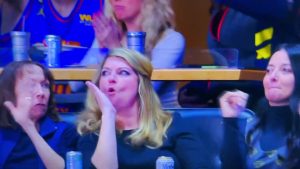 Female NBA fan goes viral after X-rated gesture on fan cam during NBA game