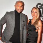 Thierry Henry poses with rarely-seen partner Andrea on red carpet as they bring the glam to GQ Men of the Year Awards