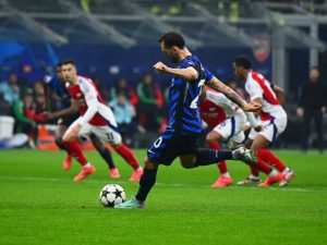 Inter 1 Arsenal 0: Gunners slide down Champions League table as controversial penalty inflicts more misery on Arteta