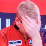 Heartbreaking moment darts wonderkid left in floods of tears after missing chance to follow in Luke Littler’s footsteps