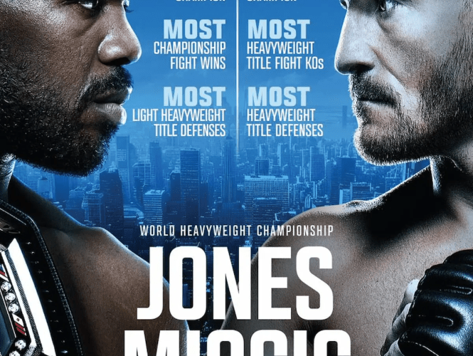 Watch Jon Jones brutally SNUB Stipe Miocic in fiery UFC 309 face off ahead of Madison Square Garden face off