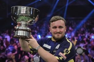 Luke Littler, 17, joins darting royalty in exclusive club after winning Grand Slam of Darts