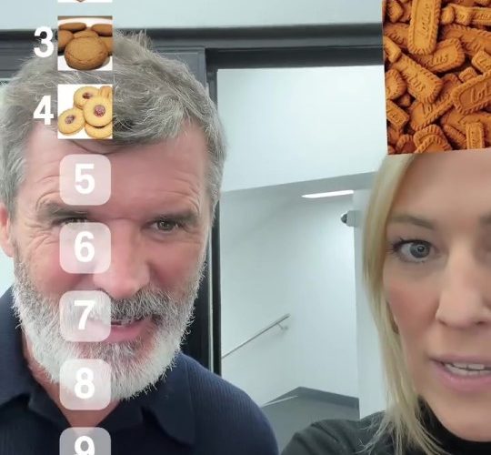 Man Utd hardman Roy Keane and Sky Sports presenter blind rank BISCUITS before Ruben Amorim’s first match