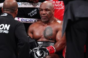 Mike Tyson lands lucrative offer to star on porn website after showing bare bum live on TV at Jake Paul fight