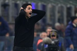 Mikel Arteta launches furious rant as Arsenal star Merino ‘punched in the head’ but no penalty given in Inter defeat