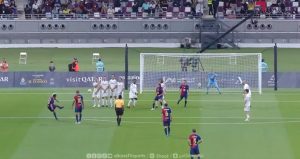 Ronaldinho scores stunning free-kick aged 44 as Barcelona legend proves he’s still got it in El Clasico Legends game