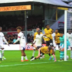 Watch astonishing FA Cup ghost goal as linesman appears to fall victim to ‘surreal’ optical illusion