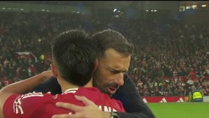 Emotional Ruud van Nistelrooy given incredible ovation at Old Trafford with Man Utd interim still unclear on his future