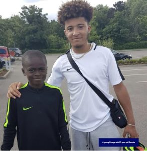 Incredible throwback picture shows Chelsea star posing for photo with now team-mate Jadon Sancho when he was just 11