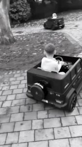 Man City ace Phil Foden’s kids take a spin in custom-built mini Mercedes G-Wagons