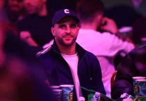 Kyle Walker enjoys night at World Darts Championship after failing to buy Christmas gifts for kids with Lauryn Goodman