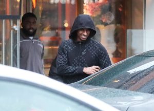 Wantaway Man Utd star Marcus Rashford grins as he enjoys lunch with team-mate day after warming bench in Newcastle loss