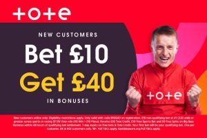 Arsenal vs Man Utd: Get £40 welcome bonus when you stake £10 on football with Tote today