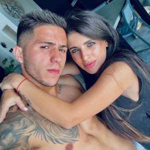 Enzo Fernandez’s ex-fiancee flies to London with their two children to spend New Year with Chelsea’s £107m star