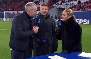 Under-fire manager SWEARS live on Amazon Prime as Gabby Logan laughs awkwardly weeks after she was forced to apologise