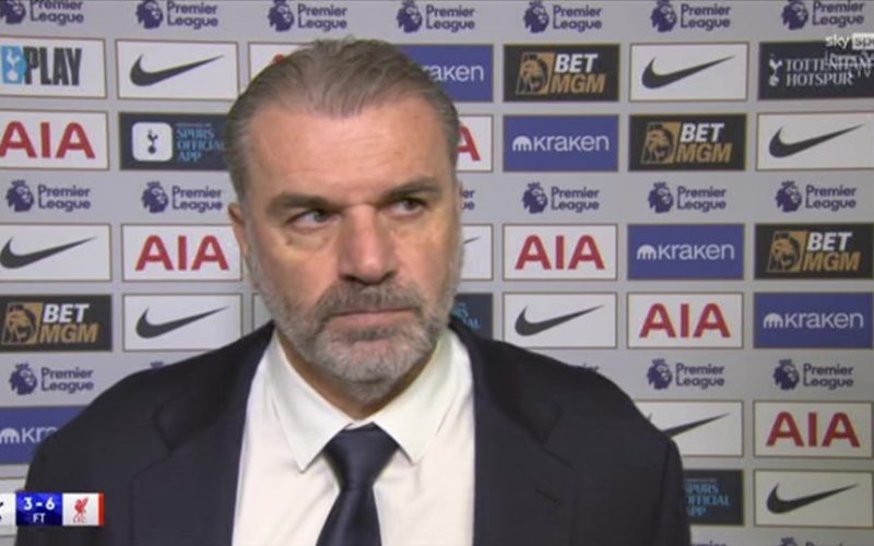 Tottenham boss Postecoglou REFUSES to answer questions after his team ship another hatful of goals in Liverpool loss