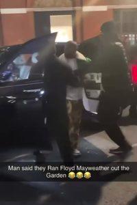 Moment Floyd Mayweather is attacked by mob in ‘row over Israel-Palestine’ while he was jewellery shopping in London