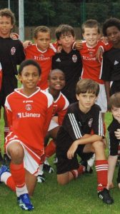 Incredible throwback photo shows Hollywood superstar playing against England’s Joe Gomez – can you guess who it is?