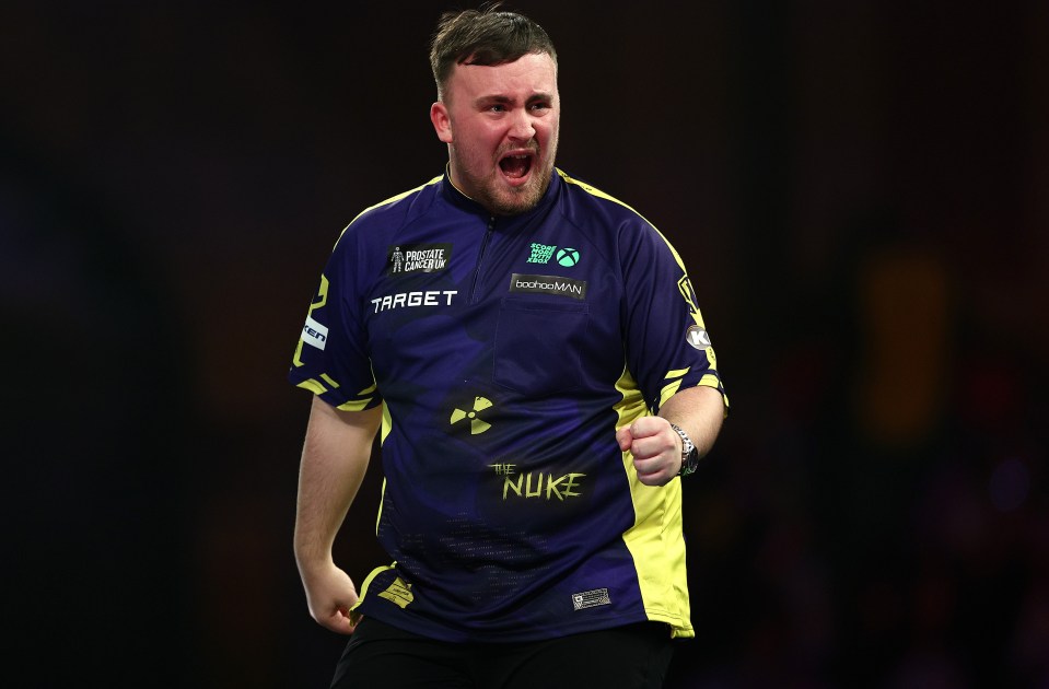 Luke Littler roars as he survives scare against Ryan Joyce to set up World Championship quarter-final vs Aspinall